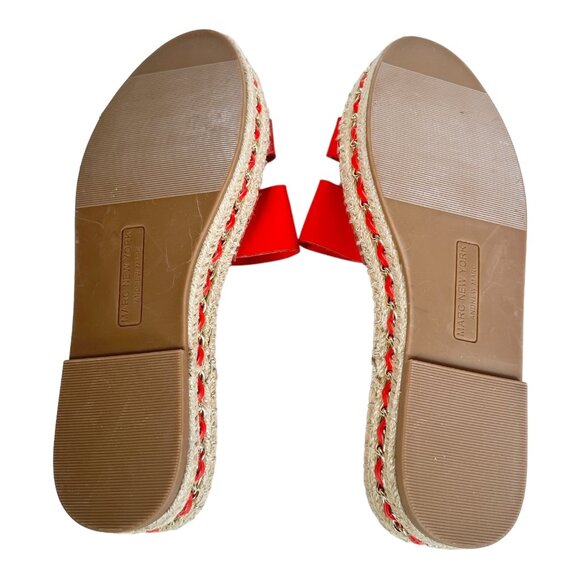Marc New York Andrew Marc Maggie Red Espadrille Sandal Size 11 - Picture 8 of 9